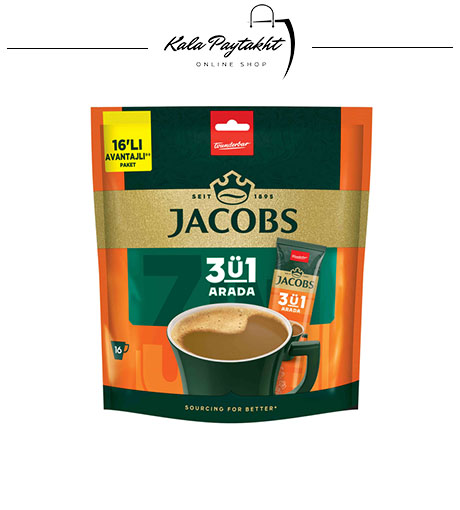jacob3da1 قهوه فوری جاکوبز 3 در 1 - 16 ساشه ای